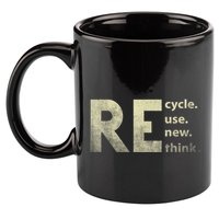 Recycle Reuse Renew Rethink Earth Day 11oz C Handle Ceramic Mug