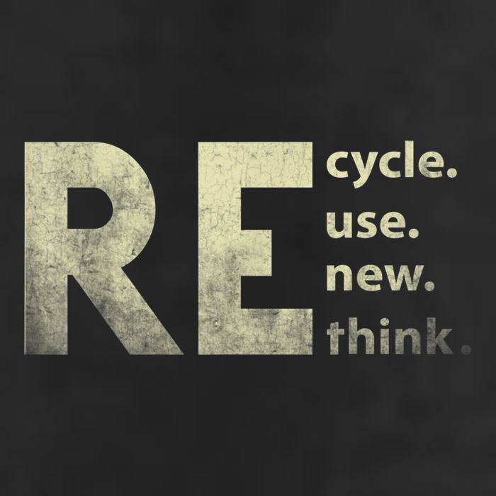 Recycle Reuse Renew Rethink Earth Day Crop Fleece Hoodie