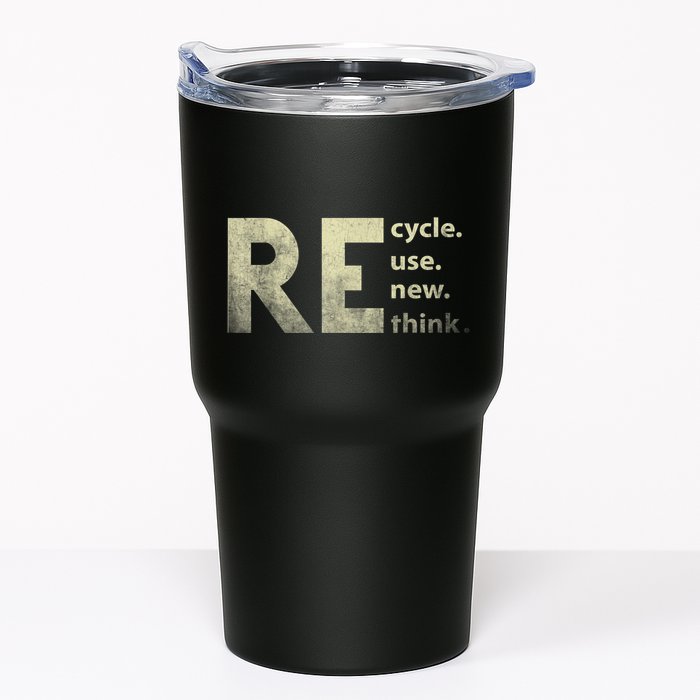 Recycle Reuse Renew Rethink Earth Day Tumbler