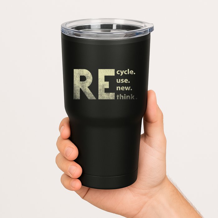 Recycle Reuse Renew Rethink Earth Day Tumbler