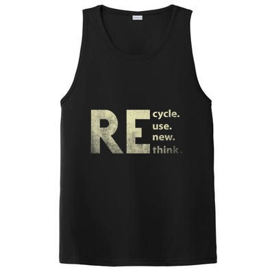Recycle Reuse Renew Rethink Earth Day PosiCharge Competitor Tank