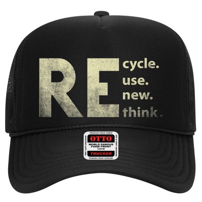 Recycle Reuse Renew Rethink Earth Day Trucker Hat