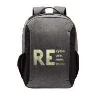 Recycle Reuse Renew Rethink Earth Day Vector Backpack