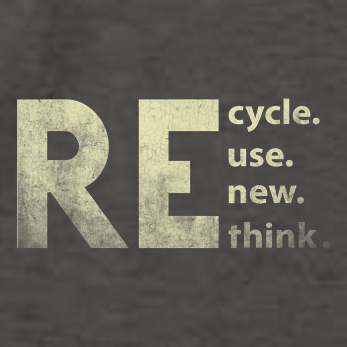 Recycle Reuse Renew Rethink Earth Day Vector Backpack