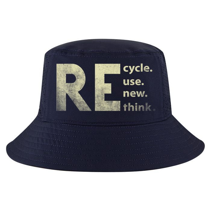 Recycle Reuse Renew Rethink Earth Day Cool Comfort Performance Bucket Hat