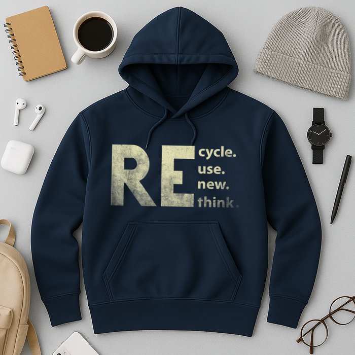 Recycle Reuse Renew Rethink Earth Day Hoodie