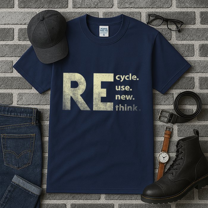 Recycle Reuse Renew Rethink Earth Day Tall T-Shirt