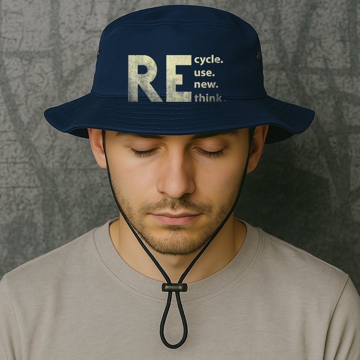 Recycle Reuse Renew Rethink Earth Day Bucket Hat