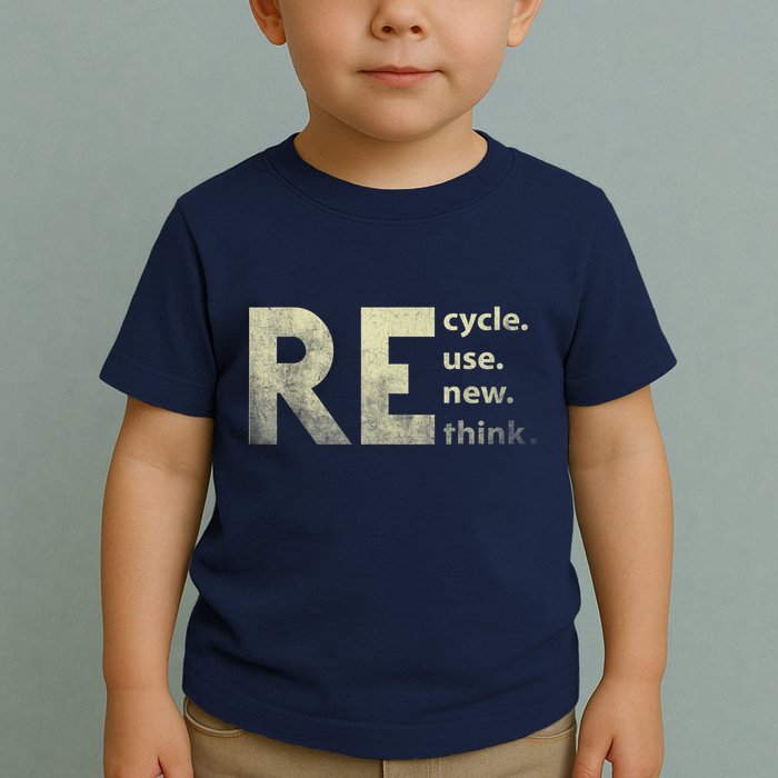 Recycle Reuse Renew Rethink Earth Day Toddler T-Shirt