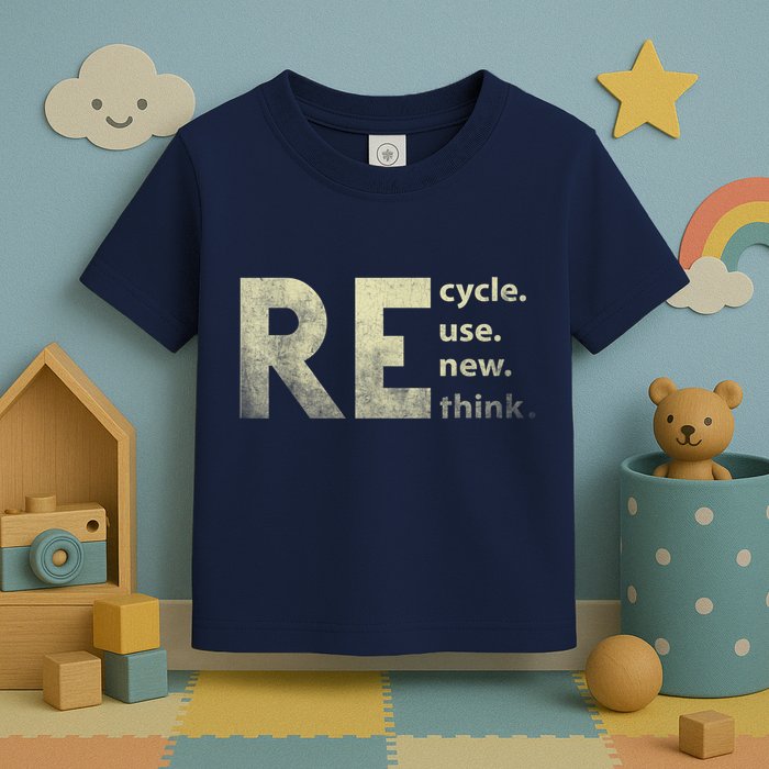 Recycle Reuse Renew Rethink Earth Day Toddler T-Shirt