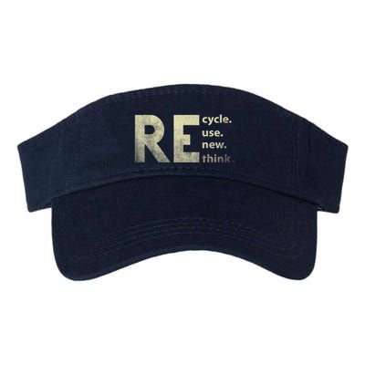 Recycle Reuse Renew Rethink Earth Day Visor
