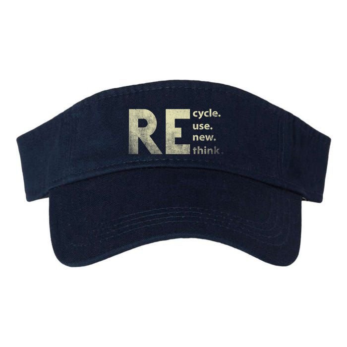 Recycle Reuse Renew Rethink Earth Day Visor