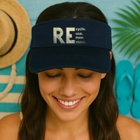Recycle Reuse Renew Rethink Earth Day Visor