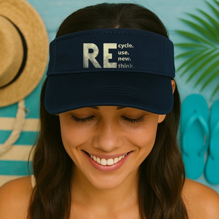 Recycle Reuse Renew Rethink Earth Day Visor