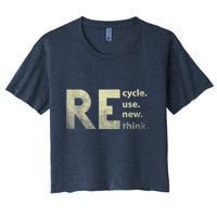 Recycle Reuse Renew Rethink Earth Day Crop Top