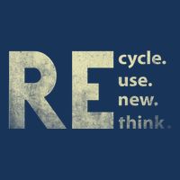Recycle Reuse Renew Rethink Earth Day Short Acrylic Beanie