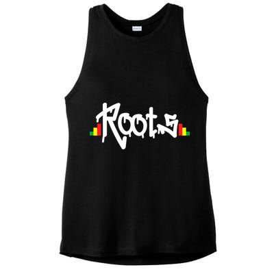Reggae Roots Rasta Rastafari Grafitti Hip Hop Dub DnB Jungle Ladies PosiCharge Tri-Blend Wicking Tank