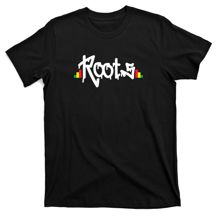 Reggae Roots Rasta Rastafari Grafitti Hip Hop Dub DnB Jungle T-Shirt