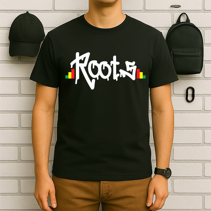 Reggae Roots Rasta Rastafari Grafitti Hip Hop Dub DnB Jungle T-Shirt
