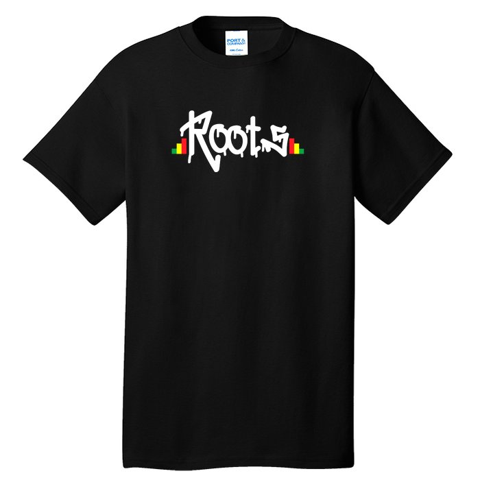 Reggae Roots Rasta Rastafari Grafitti Hip Hop Dub DnB Jungle Tall T-Shirt