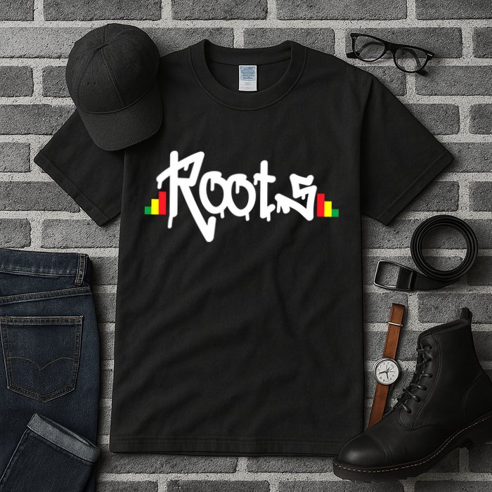 Reggae Roots Rasta Rastafari Grafitti Hip Hop Dub DnB Jungle Tall T-Shirt