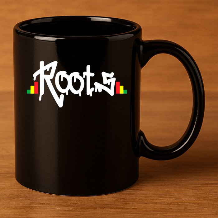 Reggae Roots Rasta Rastafari Grafitti Hip Hop Dub DnB Jungle 11oz C Handle Ceramic Mug