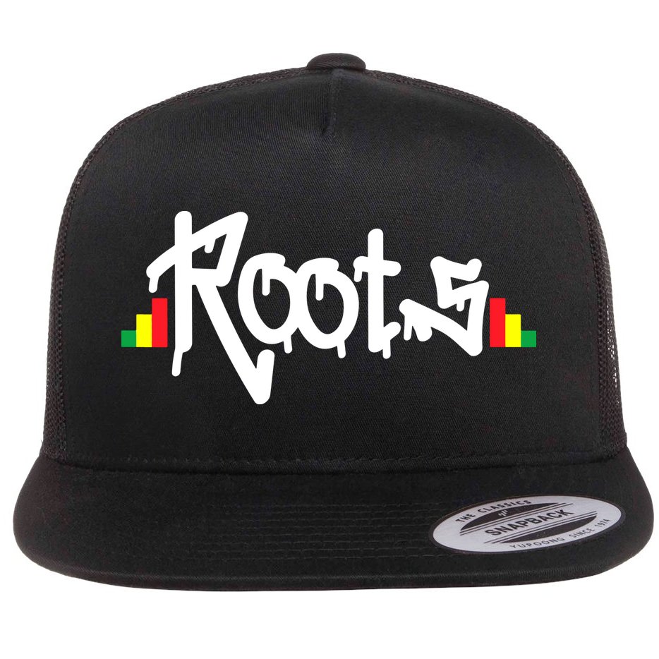 Reggae Roots Rasta Rastafari Grafitti Hip Hop Dub DnB Jungle Flat Bill Trucker Hat