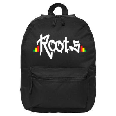 Reggae Roots Rasta Rastafari Grafitti Hip Hop Dub DnB Jungle 16 in Basic Backpack