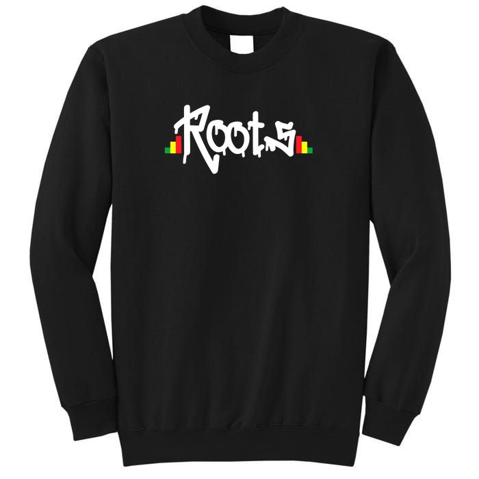 Reggae Roots Rasta Rastafari Grafitti Hip Hop Dub DnB Jungle Tall Sweatshirt