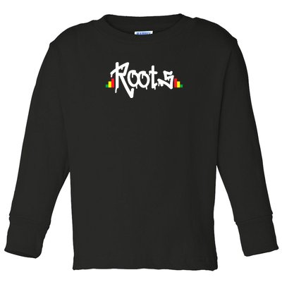 Reggae Roots Rasta Rastafari Grafitti Hip Hop Dub DnB Jungle Toddler Long Sleeve Shirt