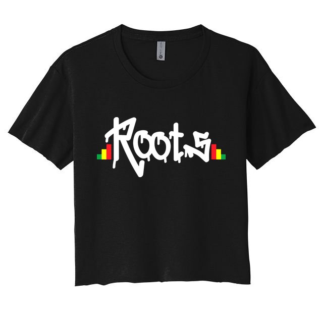 Reggae Roots Rasta Rastafari Grafitti Hip Hop Dub DnB Jungle Crop Top