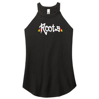 Reggae Roots Rasta Rastafari Grafitti Hip Hop Dub DnB Jungle Women's Perfect Tri Rocker Tank