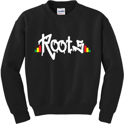 Reggae Roots Rasta Rastafari Grafitti Hip Hop Dub DnB Jungle Kids Sweatshirt