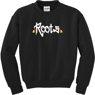 Reggae Roots Rasta Rastafari Grafitti Hip Hop Dub DnB Jungle Kids Sweatshirt