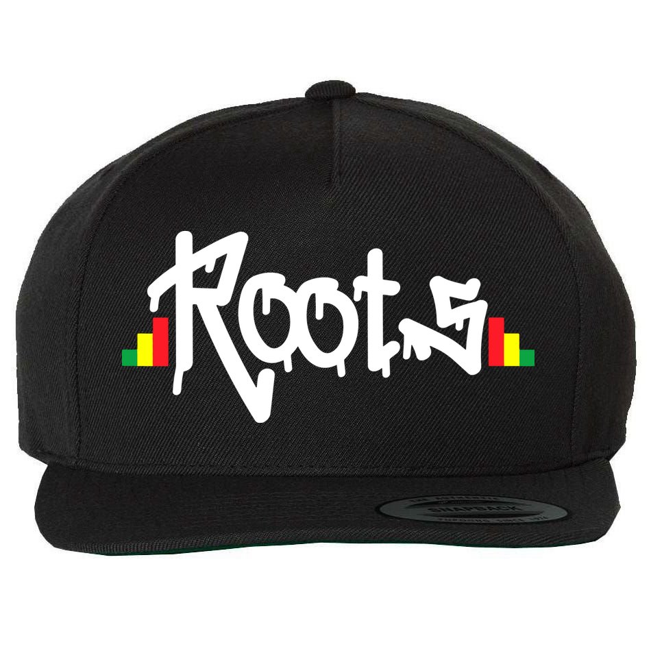 Reggae Roots Rasta Rastafari Grafitti Hip Hop Dub DnB Jungle Wool Snapback Cap