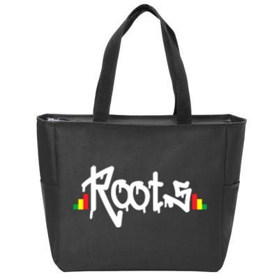 Reggae Roots Rasta Rastafari Grafitti Hip Hop Dub DnB Jungle Zip Tote Bag