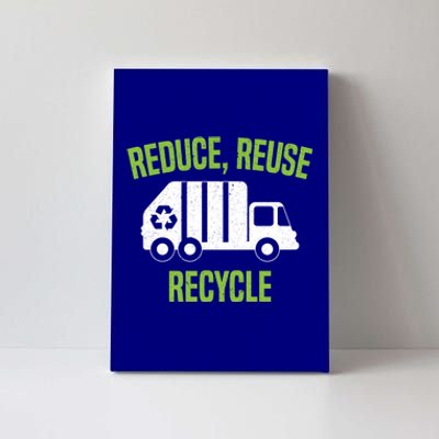 Reduce Reuse Recycle Waste Aget Garbage Collector Cute Gift Canvas