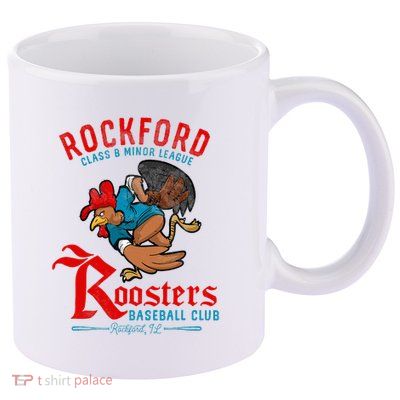 Rockford Roosters Retro Minor League Baseball 11oz C Handle Ceramic Mug