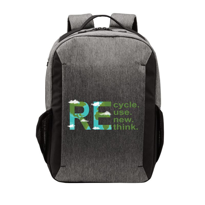 Recycle Reuse Renew Rethink Earth Day Vector Backpack