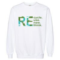 Recycle Reuse Renew Rethink Earth Day Garment-Dyed Sweatshirt