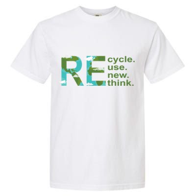 Recycle Reuse Renew Rethink Earth Day Garment-Dyed Heavyweight T-Shirt