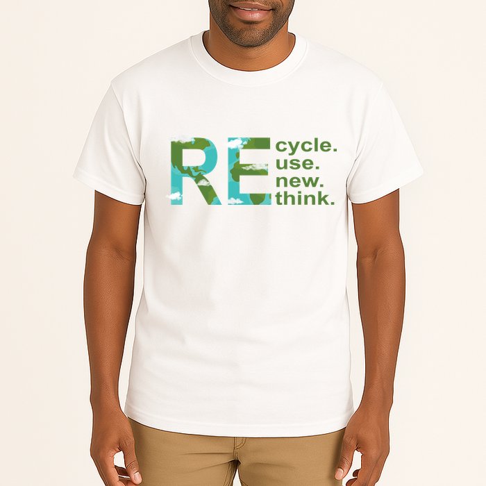 Recycle Reuse Renew Rethink Earth Day Tall T-Shirt