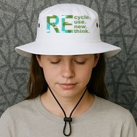 Recycle Reuse Renew Rethink Earth Day Bucket Hat