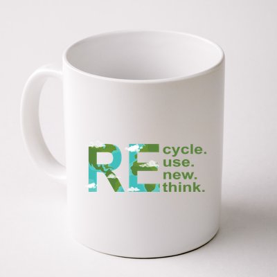 Recycle Reuse Renew Rethink Earth Day Mug
