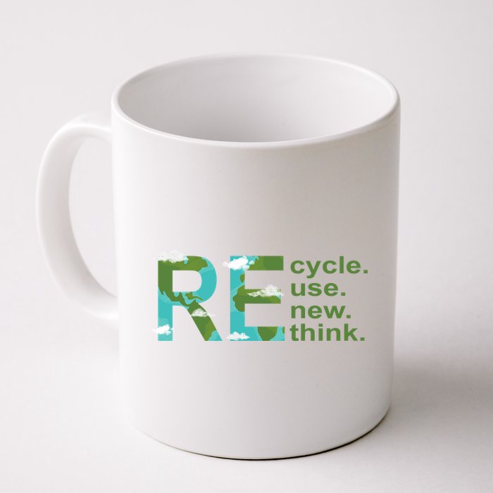 Recycle Reuse Renew Rethink Earth Day Mug
