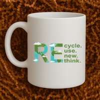 Recycle Reuse Renew Rethink Earth Day Mug