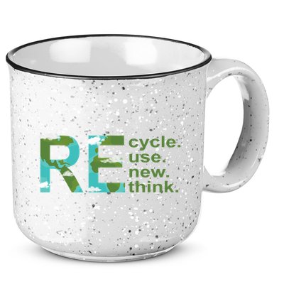 Recycle Reuse Renew Rethink Earth Day 15oz Campfire Ceramic Mug