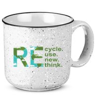 Recycle Reuse Renew Rethink Earth Day 15oz Campfire Ceramic Mug