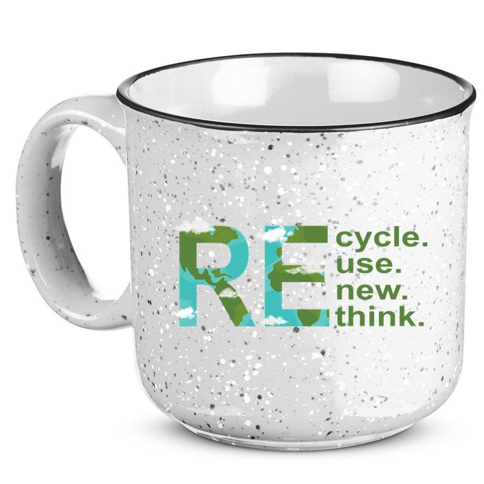 Recycle Reuse Renew Rethink Earth Day 15oz Campfire Ceramic Mug