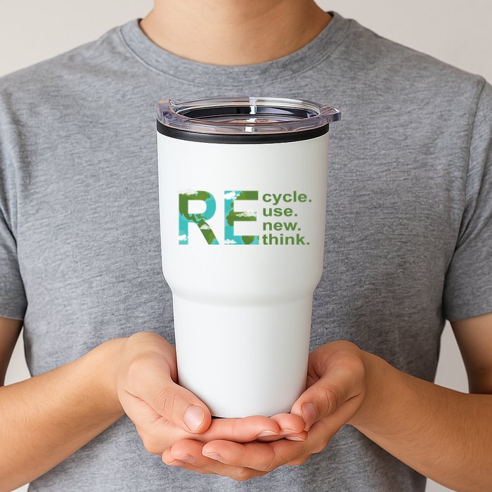 Recycle Reuse Renew Rethink Earth Day Tumbler